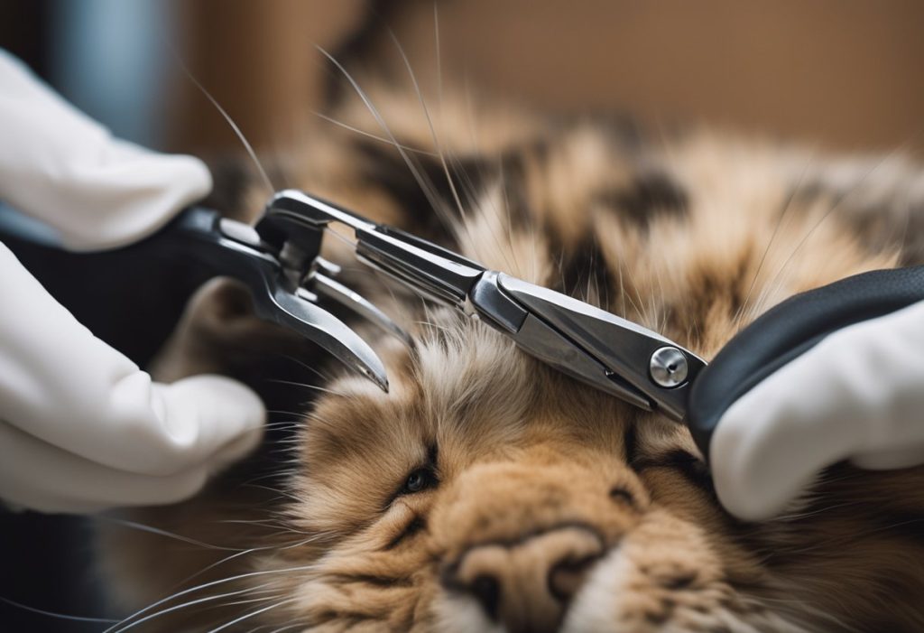 Trimming Cats Paws