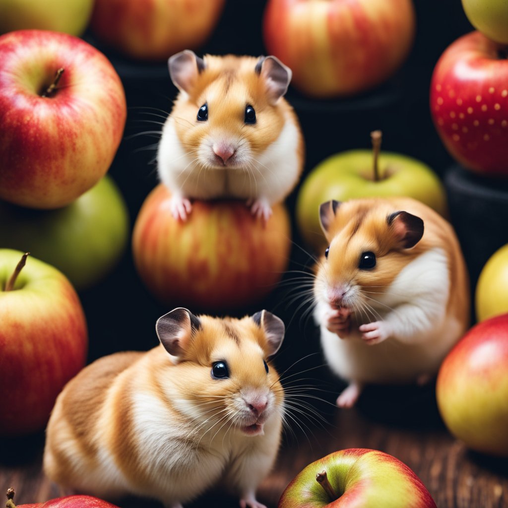 Are hamsters allowed apple?