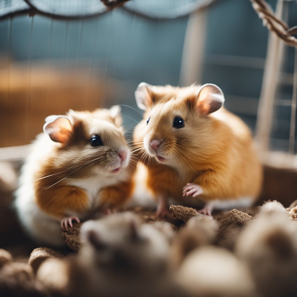 Do hamsters make noises when they are happy?