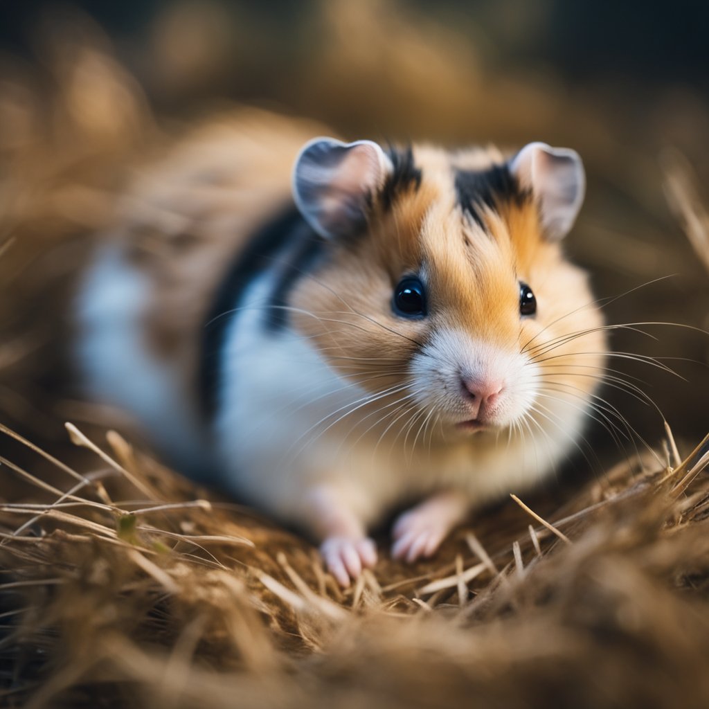 How do hamsters act when they are sick?
