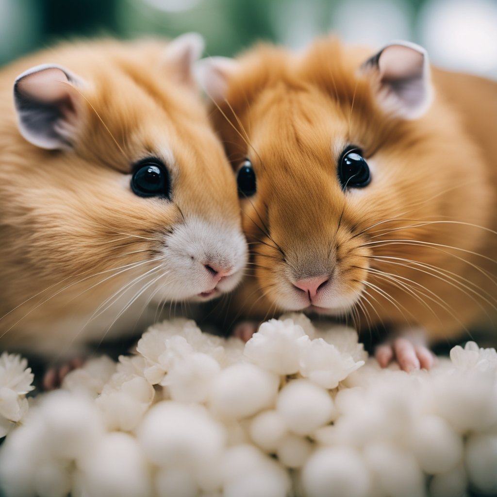 How does hamsters show love?