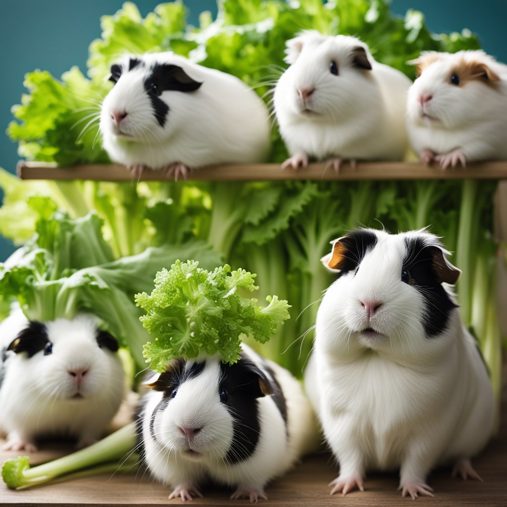Is too much celery bad for guinea pigs?