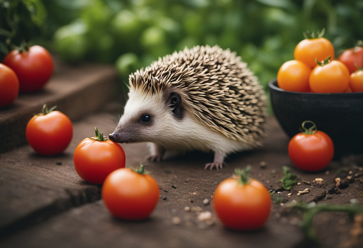 can a hedgehog eat tomatoes