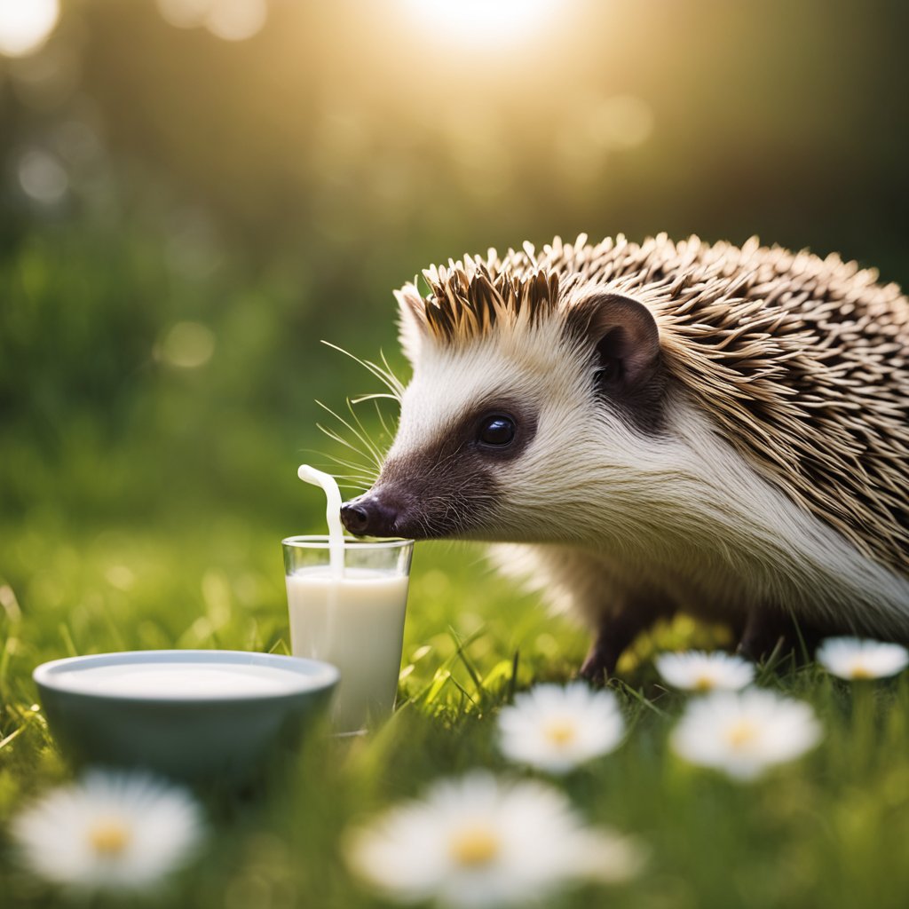 can hedgehogs drink milk ?