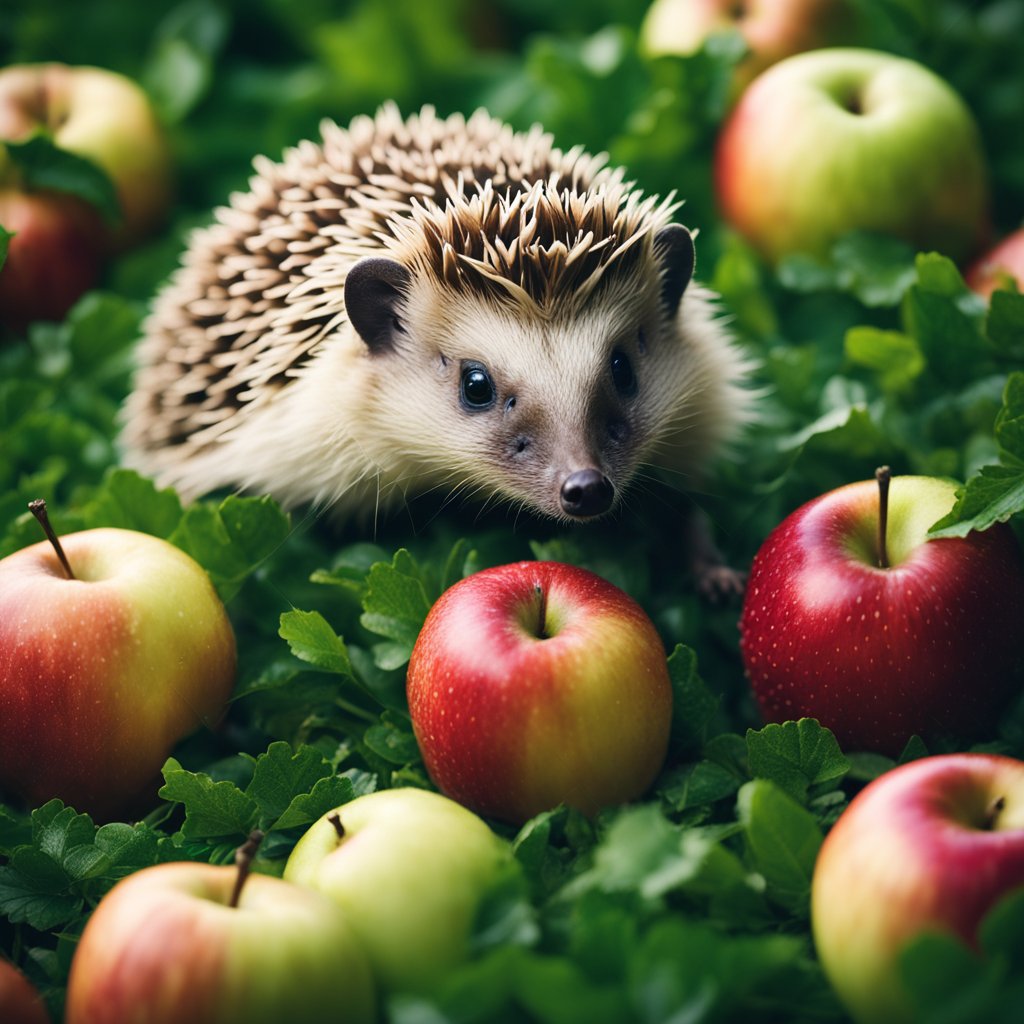 can hedgehogs eat apples ?