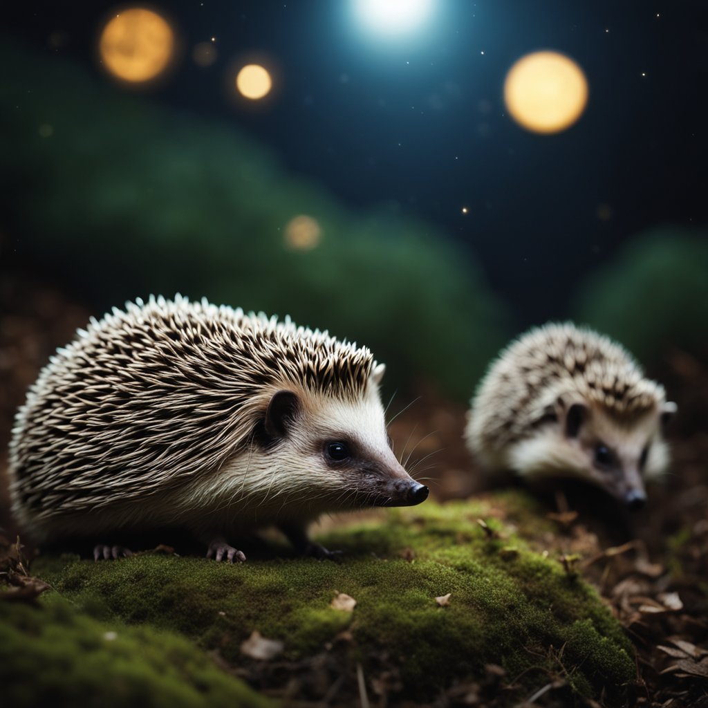 can hedgehogs see in the dark ?