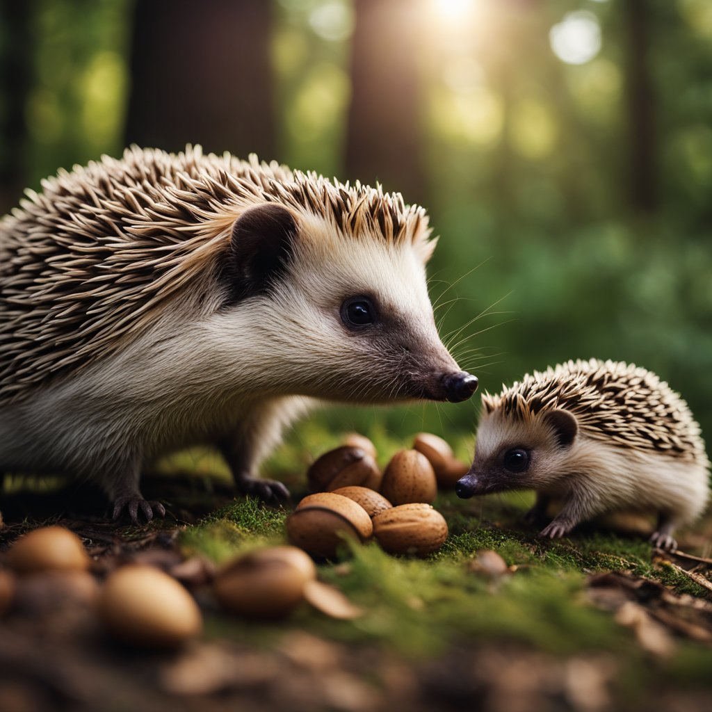 do hedgehogs eat nuts ?