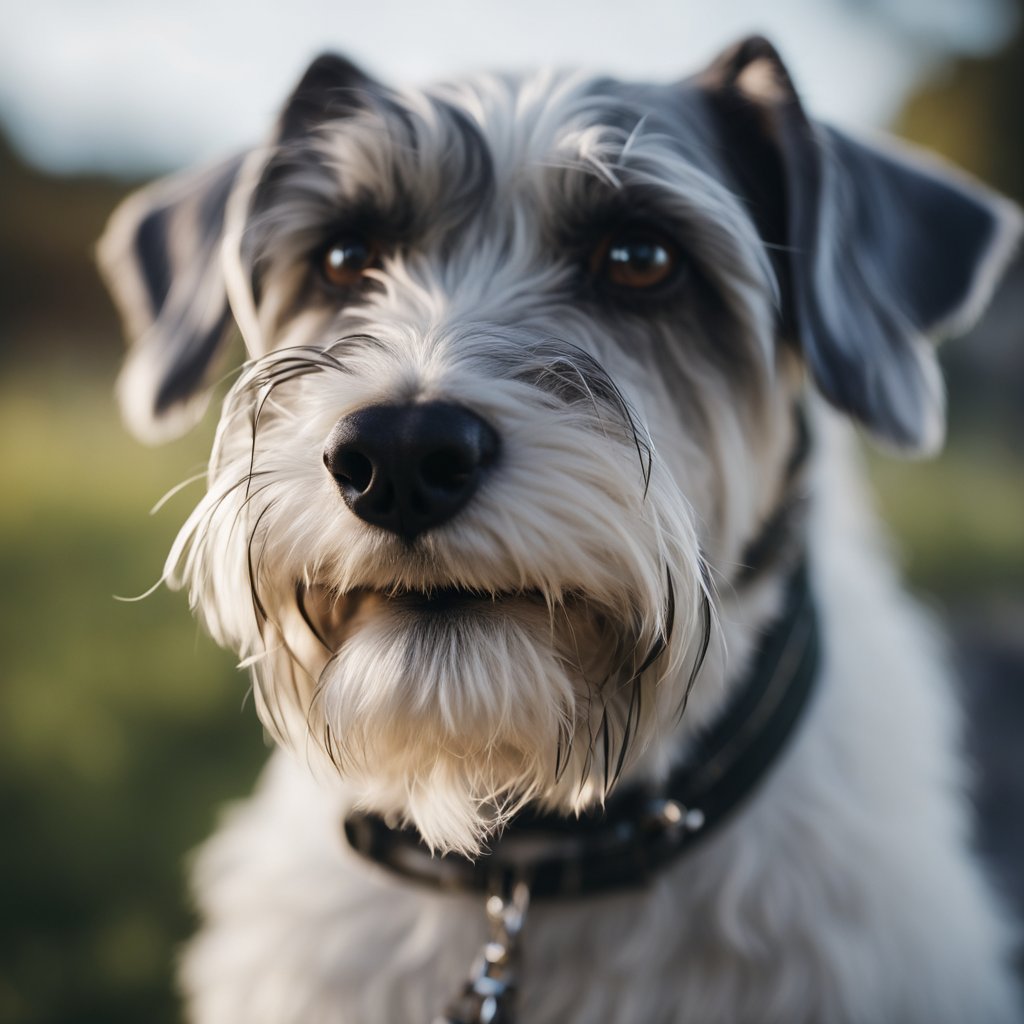 how to keep a schnauzers face white ?
