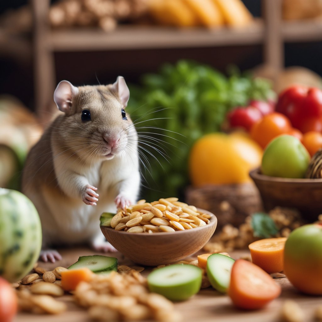 what human food can gerbils eat