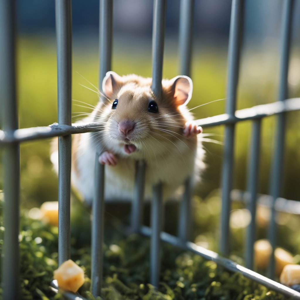why do hamsters bite their cage?